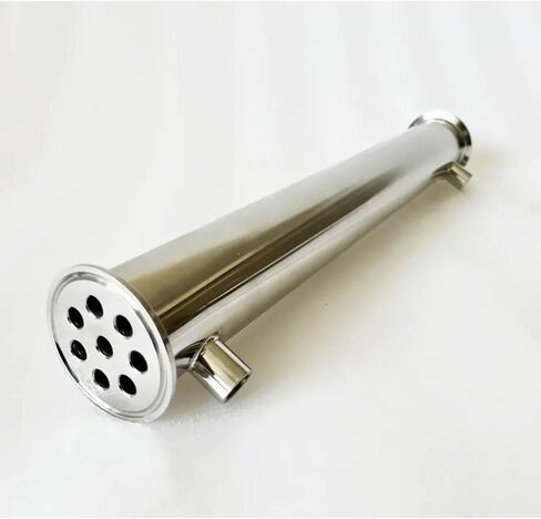 مكثف، 2 بوصة 51 مم OD64 مم مزيل للارتجاع مع 1/4 ارتفاع خيط أنثى 400 مم داخل 8 أنابيب لعمود التقطير لغو القمر فضي in Kuwait