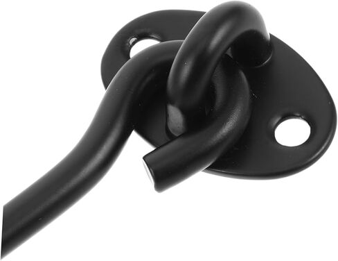 TEHAUX Thickened Stainless Steel Window and Door Hook Latch Sturdy Gate Privacy Lock for Cabin and Barn 2-Piece Set Screw Mounting for Secure Closure in Saudi Arabia