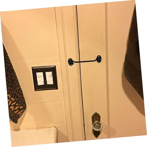 TEHAUX Thickened Stainless Steel Window and Door Hook Latch Sturdy Gate Privacy Lock for Cabin and Barn 2-Piece Set Screw Mounting for Secure Closure in Saudi Arabia
