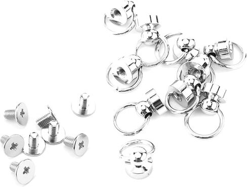 POCREATION Brass Rivet Studs, Screwback Round Head, Leathercraft Parts, 10 Pieces in Saudi Arabia