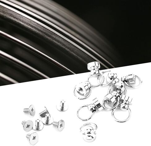 POCREATION Brass Rivet Studs, Screwback Round Head, Leathercraft Parts, 10 Pieces in Saudi Arabia