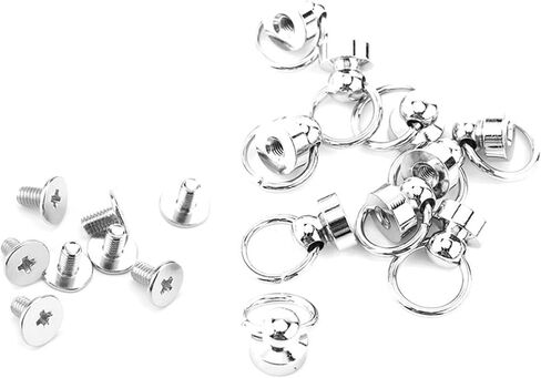 POCREATION Brass Rivet Studs, Screwback Round Head, Leathercraft Parts, 10 Pieces in Saudi Arabia