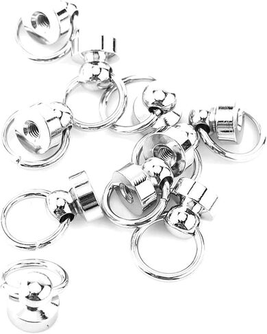 POCREATION Brass Rivet Studs, Screwback Round Head, Leathercraft Parts, 10 Pieces in Saudi Arabia