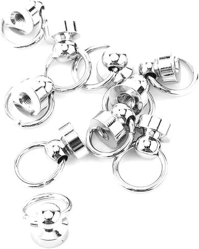 POCREATION Brass Rivet Studs, Screwback Round Head, Leathercraft Parts, 10 Pieces in Saudi Arabia