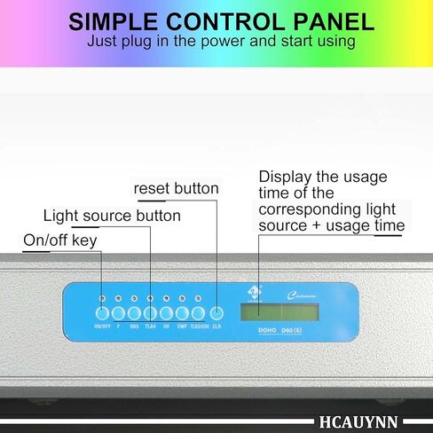 Desktop Color Assessment Cabinet for Color Calibration & Inspection, Self-Assembly, Inner Dimensions 620x500x355mm, Perfect for Graphic Design & Photography Quality Control. in Kuwait