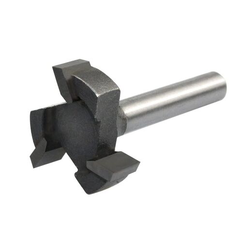 6 مم عرقوب 1/4 عرقوب 3 أسنان T-Slot راوتر بت طحن حافة مستقيمة شق طحن قاطعة المقبض قطع للأعمال الخشبية الخشبية (6.35 مم عرقوب) in Kuwait