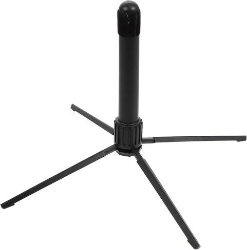 Ipetboom Portable Foldable Flute and Clarinet Four-legged Stand Black, Compact Instrument Holder Bracket for Woodwind Instruments, Lightweight Clarinet Support Suitable for Travel in Saudi Arabia