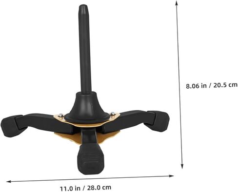 ULTECHNOVO Portable Yellow Wind Instrument Stand with Foldable Tripod and Detachable Base for Clarinet, Flute, and Oboe Accessories in Saudi Arabia