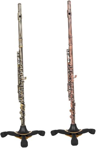 ULTECHNOVO Portable Yellow Wind Instrument Stand with Foldable Tripod and Detachable Base for Clarinet, Flute, and Oboe Accessories in Saudi Arabia