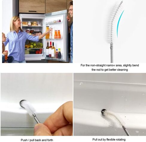 39.4-Inch Long Flexible Cleaning Steel Brush for Drains and Science Lab Tube in Saudi Arabia