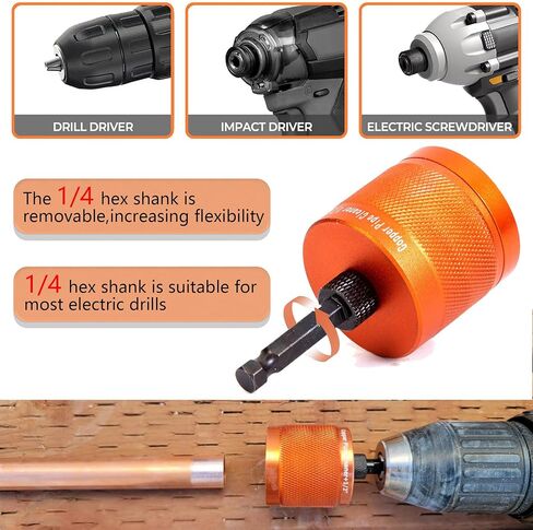 مجموعة تنظيف الأنابيب النحاسية المعدنية 1/2 بوصة و3/4 بوصة، مع ساق سداسية 1/4 بوصة، يتم توفير كل 4 قطع إضافية من الشفرات القابلة للاستبدال، لتنظيف الصدأ والبقع والطلاء على الأنابيب النحاسية والأنابيب المعدنية المختلفة in Kuwait
