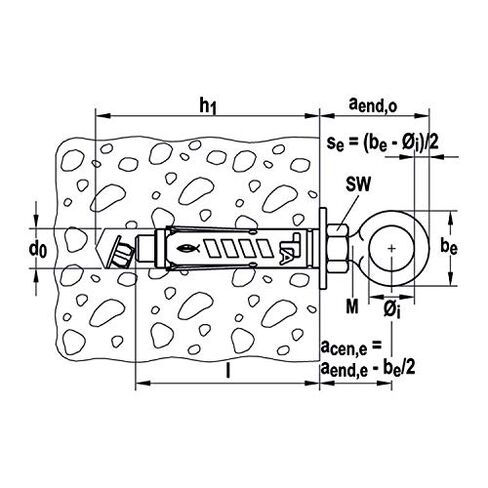 Fischer 71255 Steel Dowels Ta M 8 with Eye, Diameter 12 mm in Saudi Arabia