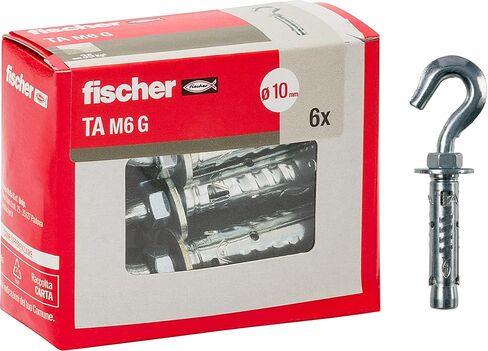 Fischer 71256 Steel Dowels Ta M 6 with Hook, Diameter 10 mm in Saudi Arabia