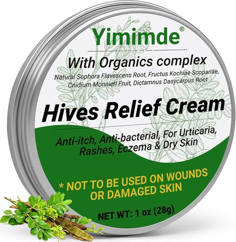كريم تخفيف الشرى من خلايا النحل، علاج سريع المفعول للطفح الجلدي التحسسي، الأكزيما، حكة الجلد، مركب عضوي عشبي طبيعي، التحكم في الحساسية، 1 أونصة in Kuwait