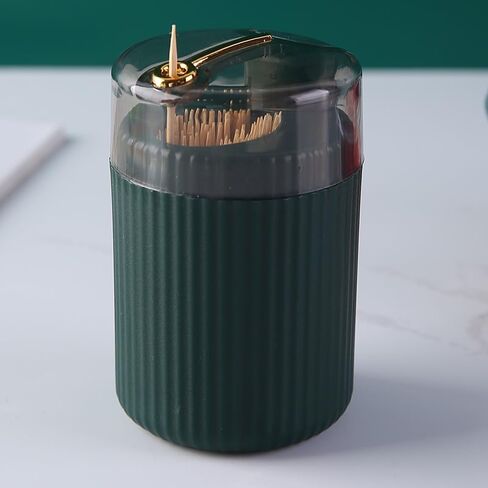 Automatic Pop-Up Toothpick Dispenser - Sturdy & Safe Container for Kitchen, Restaurant - Red (No Toothpicks Included) in Saudi Arabia
