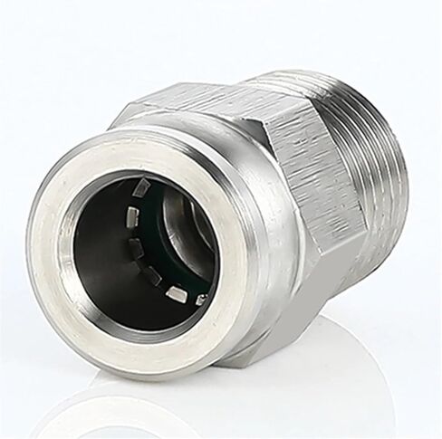 PC 304 Stainless Steel Compressor Pneumatic Quick Coupling for 1/4 5/16 3/8 1/2 Inch Tube Hose 6.35 9.53 12.7mm NPT1/8 Thread(PC1-2-NPT1-4) in Saudi Arabia