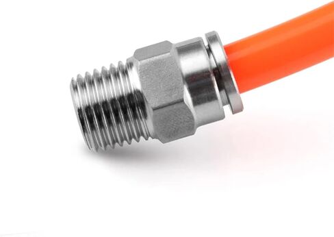 PC 304 Stainless Steel Compressor Pneumatic Quick Coupling for 1/4 5/16 3/8 1/2 Inch Tube Hose 6.35 9.53 12.7mm NPT1/8 Thread(PC1-2-NPT1-4) in Saudi Arabia