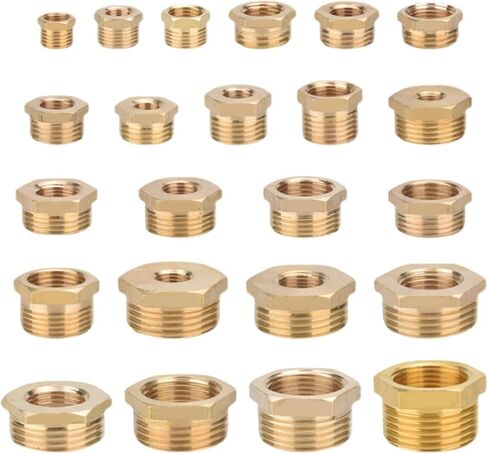 Full Copper Female Thread Conversion Male Thread Copper Fitting 1/8' 1/2' 1/4' 3/4' 3/8 1 Inch Brass Fitting Water Gas Adapter(KBX2-4) in Saudi Arabia