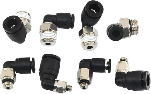 Pneumatic Quick Connector mini-connector PL Pipe Hose 3mm 4mm 5mm External Thread M3 M4 M5 M6 L-shaped PL3-M3 PL4-M6 PL5-01(PL4-M3) in Saudi Arabia