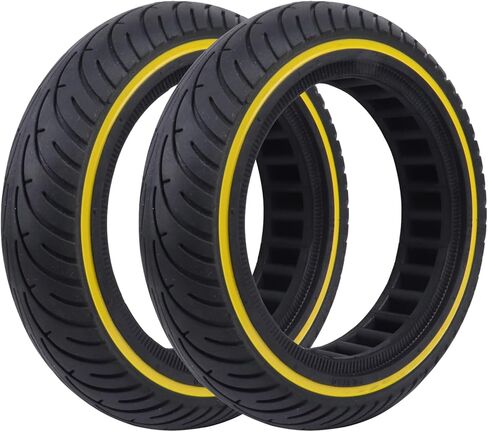 2-Pack Yellow 8.5x2 Solid Tire,8.5 inch Scooter Tire,Front or Rear Replacement Solid Tires for m365 pro/gotrax gxl V2/gotrax XR, 50/75-6.1 Scooter Wheels 8 1/2'' in Saudi Arabia