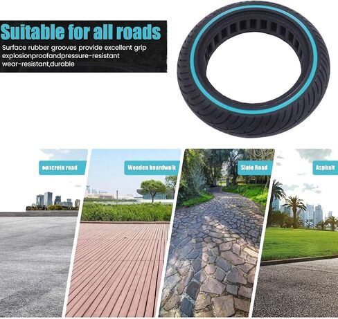 2-Pack Blue 8.5x2 Solid Tire,8.5 inch Scooter Tire,Front or Rear Replacement Solid Tires for m365 pro/gotrax gxl V2/gotrax XR, 50/75-6.1 Scooter Wheels 8 1/2'' in Saudi Arabia