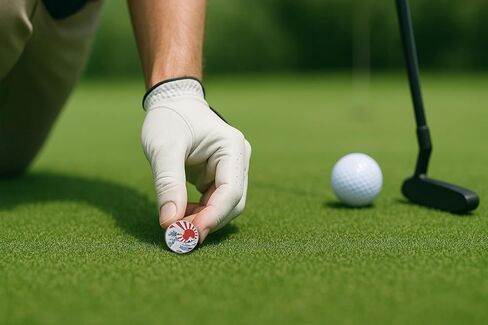 قلم تحديد كرة الجولف على شكل موجة يابانية، مشبك قبعة مغناطيسي، سبائك الزنك، هدية تصميم Ukiyo-e للاعبي الغولف E0004 in Kuwait