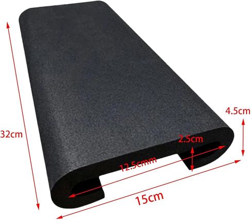 Dragon Boat Paddle Seat Pad, EVA Shock Absorption Cushion for Water Rowing Machines Kayaking, Black 12.60x5.91x1.77inch in Saudi Arabia