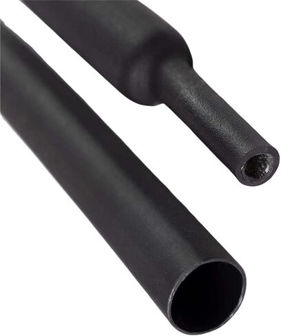 Kable Kontrol 1/2 Inch 3:1 Heat Shrink Tubing Dual Wall Adhesive Lined – Shrink Tube Cable Sleeve for Automotive and Electrical Wires – Waterproof Marine Heat Shrink Tubing Wire Wrap - 4 Ft Black in Saudi Arabia