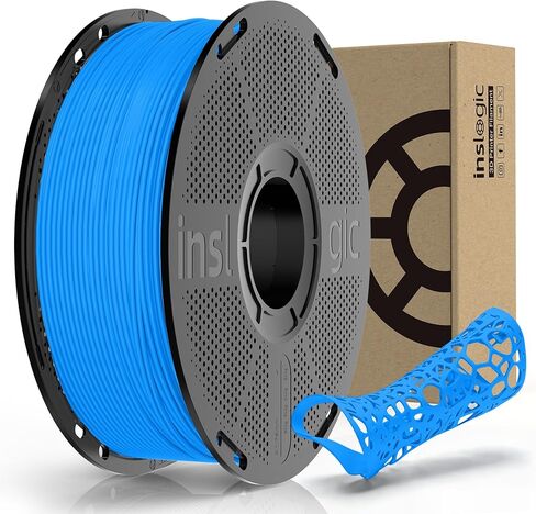 Inslogic PP Filament 1.75mm, Polypropylene 3D Printer Filament ±0.03mm, Semi-Flexible & Ultra Tough, Chemical-Resistant, Food-Contact Safe 3D Printing, 0.8kg Detachable Spool, Natural White in Kuwait