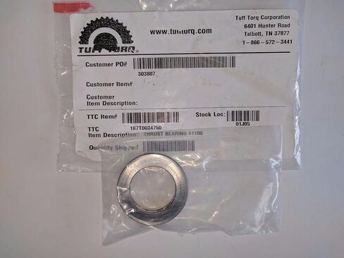 استبدال Tuff Torq محمل الدفع الجديد للمحور 51106 187T0034750 OEM in Kuwait