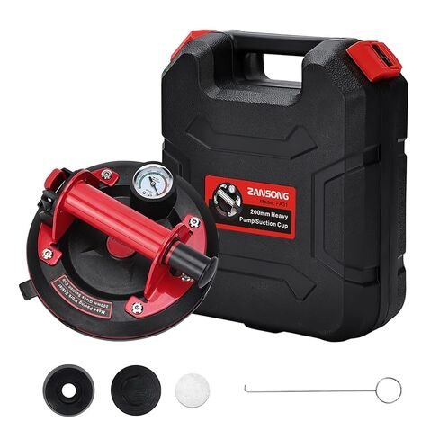 Heavy Duty Vacuum Suction Cup Lifter for Glass, Air Conditioner, Washing Machine, Refrigerator with Pressure Gauge (Blue-one) in Kuwait