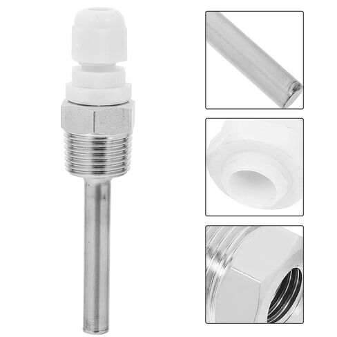 Artibetter Stainless Steel Sensor Probe Tube 304 Temperature Sensor Probe Housing 1/2" Npt Solar Water Tank Protective Sleeve 8mm X 50mm in Saudi Arabia