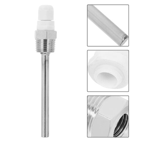 Cabilock 1/2 Stainless Steel Immersion Temperature Sensor Probe Sleeve 304 8mm X 100mm for Solar Water Tank Protection in Saudi Arabia