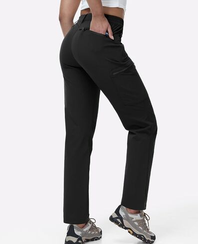 Haimont Women's Hiking Cargo Pants Quick Dry Lightweight Ripstop Nylon with 5 Zip Pockets Water Repellent in Saudi Arabia