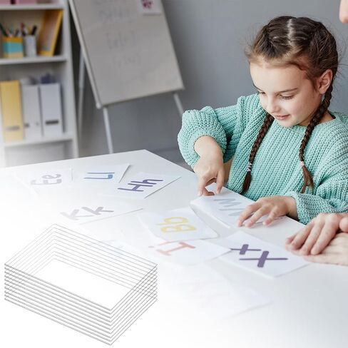 QWORK Clear Acrylic Sheets 10 Pack, 4" x 6" x 1/8" (3mm) Transparent Plastic Panels, Laser Cut Clean Edges, Cast Acrylic Board for Signs, Crafts, Display, Engraving & Painting in Saudi Arabia