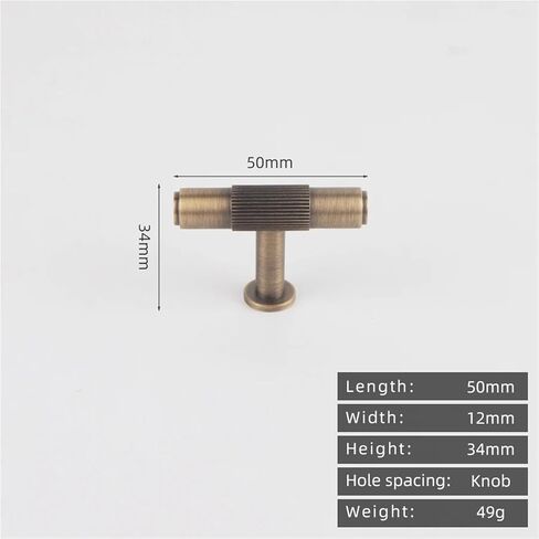 Solid Brass Cabinet Wardrobe Door Drawer Handle Gunmetal Gold Antique 500nn Pull 1Pcs(8828-T-Antique) in Saudi Arabia