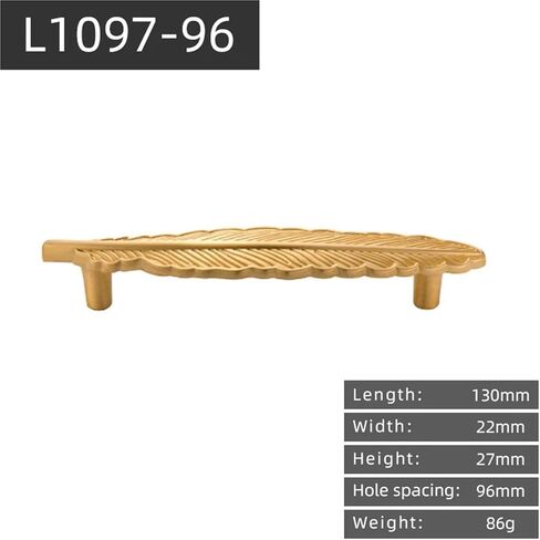 خزانة بمقبض نحاسي، باب خزانة ملابس ذهبي، قطعة واحدة (ذهبي-96، يسار) in Kuwait