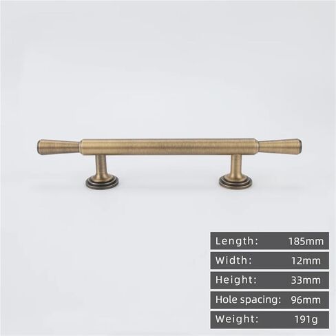 Antique Brass Retro Pull Drawer Simple Solid Kitchen Cabinet Long Handle 1Pcs(1092-96-Antique) in Saudi Arabia