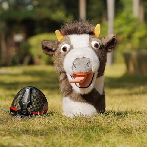 Craftsman Golf Club Head Cover Funny Cow Driver Headcover Cow Golf Club Cover Plush Animal Driver Head Cover Golf Gift in Saudi Arabia