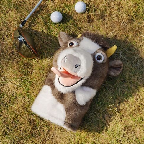 Craftsman Golf Club Head Cover Funny Cow Driver Headcover Cow Golf Club Cover Plush Animal Driver Head Cover Golf Gift in Saudi Arabia