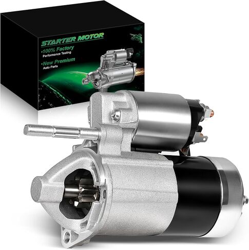 Starter Motor for:-Hyundai Sonate 1999-2005 Santa Fe 2001-2006, for:-Kia Optima 2001-2006 Sportage 2005-2009,2.5L 2.7L 3.0L 3.5L V6 Gas, 12V 1.2KW 8 Teeth, Replace OE# 36100-37210 17764 in Saudi Arabia
