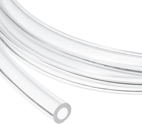 uxcell 5/8 Inch Clear PVC Tubing, 16mm ID x 22mm OD - 8.5ft PVC Tube Lightweight Vinyl Hose, Transparent Flexible Plastic Water Tubing for Air Oil Water Transfer Aquarium Irrigation in Saudi Arabia