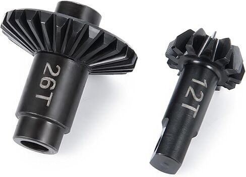 2 قطعة سبائك الصلب محرك سفلي حلزوني المحور والعتاد 12T 22T 24T 26T ل 1/18 TRX4M لأجزاء المدافع برونكو واثق (12T و 26T) in Kuwait