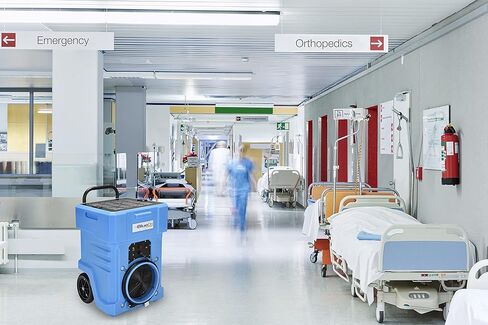 جهاز تنظيف الهواء HEPA المحمول بسعة كبيرة من BlueDri AS1000 1000 CFM مع ترشيح على مرحلتين، أزرق in Kuwait