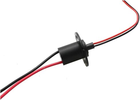 1pcs 22mm Diameter Conductive Slip Ring 2 Channels 10A/20A/30A high Current Collector Ring Cap Flange Rotary Connector Connector(Dia 22mm 2CH 10A) in Saudi Arabia