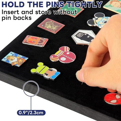 صندوق ظلال عرض الدبوس العسكري، إطار عرض ميدالية وشارة من خشب الصنوبر الصلب مع باب أكريليك للحماية من الأشعة فوق البنفسجية، حامل مثبت على الحائط قابل للقفل للرقع والشارات والأشرطة، 15.4 بوصة × 11.2 بوصة (أسود) in Kuwait