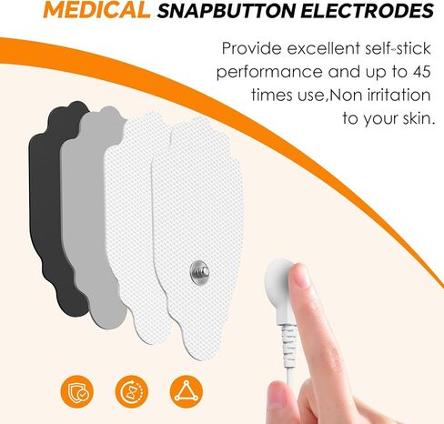 TENS Unit Muscle Stimulator 36 Modes, Rechargeable Dual Channel TENS Machine for Pain Relif Muscle Massager with 12 Premium Electrode Pads and Dust-Proof Storage Bag MH-1088 in Saudi Arabia