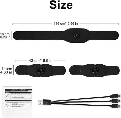 AB Stimulator Muscle Toner, Next Gen Ultra Muscle Stimulators, Electronic Ab Machine Trainer for All Body, Core Muscle Firming & Strengthening Workout Equipment for Abs Arms Legs Black in Saudi Arabia