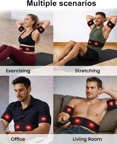AB Stimulator Muscle Toner, Next Gen Ultra Muscle Stimulators, Electronic Ab Machine Trainer for All Body, Core Muscle Firming & Strengthening Workout Equipment for Abs Arms Legs Black in Saudi Arabia
