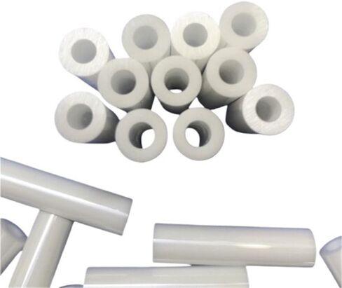 Ceramic Tube, Zirconia Ceramic Shaft Sleeve, OD8mm ID4mm 6mm Plunger Pipe Tube, High Temperature Alumina 1pc in Saudi Arabia